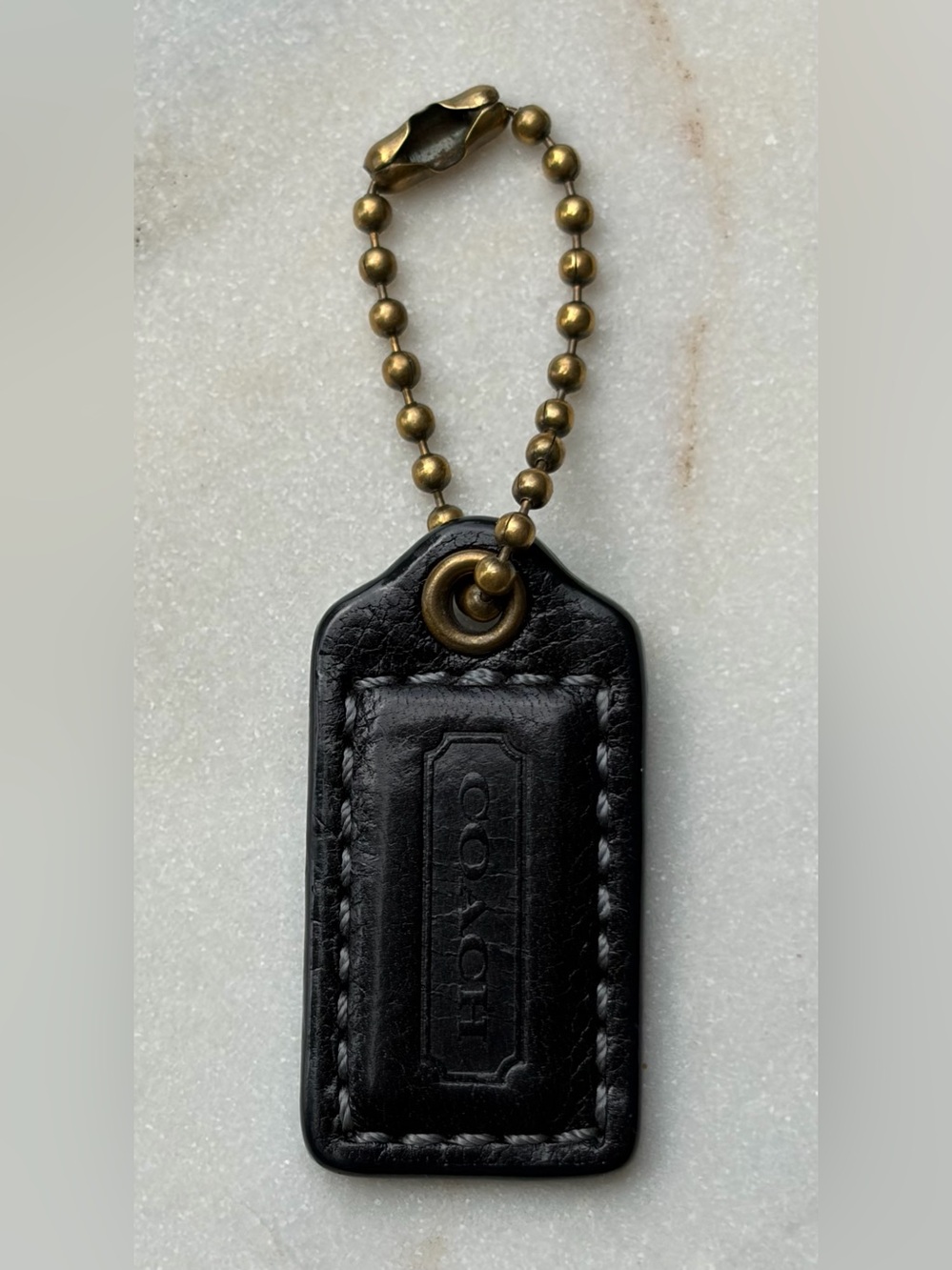 Coach Hangtag Black Brass Replacement